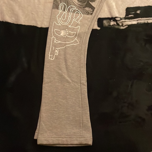 Flared skysdalimit grey pants size large - Picture 3 of 3